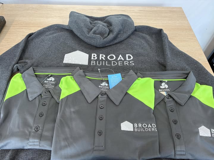 Broad Builders branded vehicle